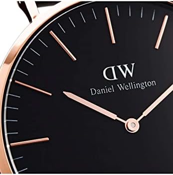 Класически часовници Даниел Wellington от сребро кожа