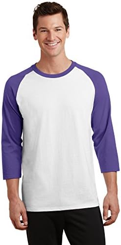 Мъжки t-shirt-raglan Port & Company® с 3/4 ръкав