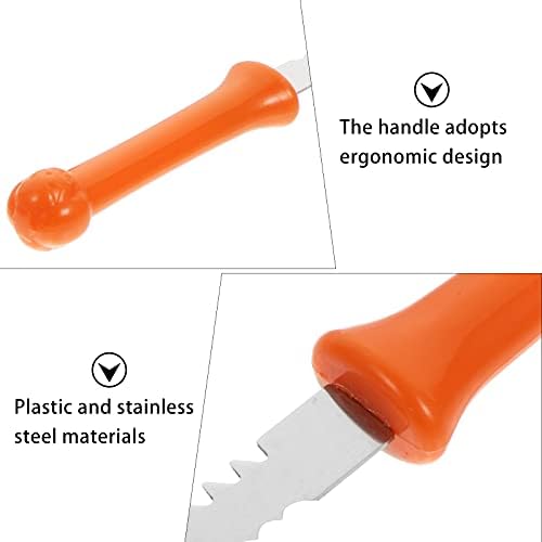 Набор от инструменти за рязане на Тиква SOIMISS Хелоуин Carve Извайвам Комплект с Чанта за съхранение (в оранжево)