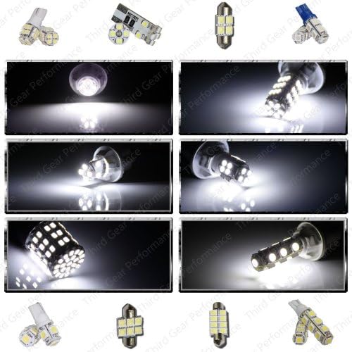 СУПЕР БЯЛ Комплект от 9 крушки LED SMD, за да интериор - Съвместим с Nissan Titan (без кабината на екипажа) 2004-2011