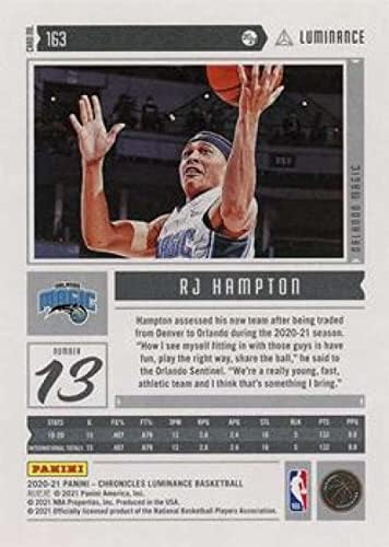 2020-21 Хрониките на Панини 163 RJ Hampton RC Нов Орландо Меджик Баскетболно карта НБА