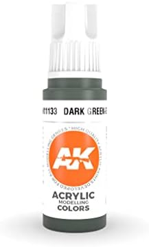 Акрил AK 3Gen AK11133 Тъмно Зелено-сиво (17 мл)