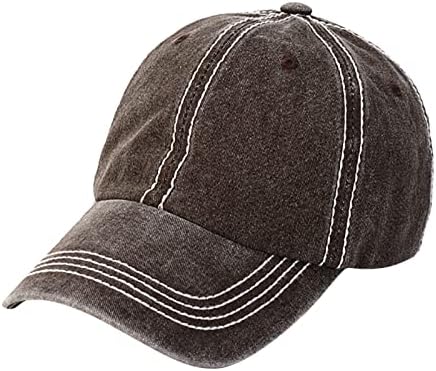 Скъсани шапки се измиват, за да уточка покриване на мек покрив ретро шапка регулируема бейзболна шапка козирка шапка шапка