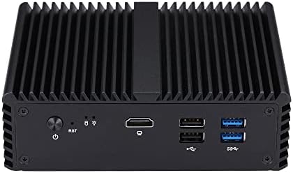 Мини-индустриална PC InuoMicro, Intel Celeron J4105 1,5 Ghz, G4105L5 без връзка към мрежата (без памет, без SSD, без Wi-Fi интернет, без операционна система), мини-настолен компютър 5 LAN за създ?