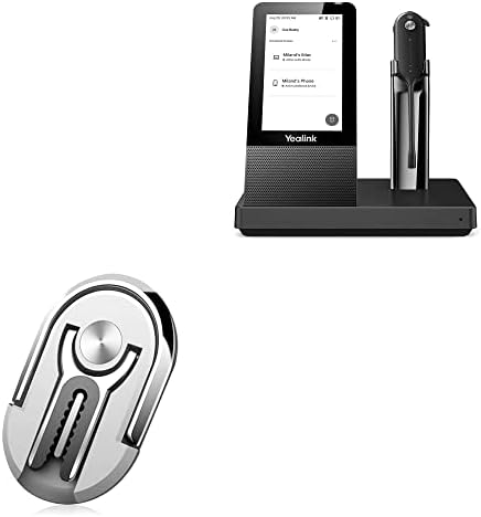 За определяне на BoxWave, съвместим с безжични слушалки Yealink WH67 Bluetooth слушалка (4 инча) (за монтиране от BoxWave) - За монтиране на мобилно устройство, поставка за мобилни устройства за заснемане на пръстите
