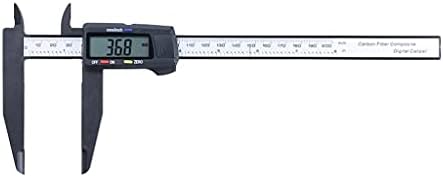 Цифров штангенциркуль SLATIOM с голям диапазон на измервания, дълга измерване на челюстта, Електронен штангенциркуль с нониусом, Измерване стъпки външен вътрешен диаметър (Цвят: 0-200 мм)