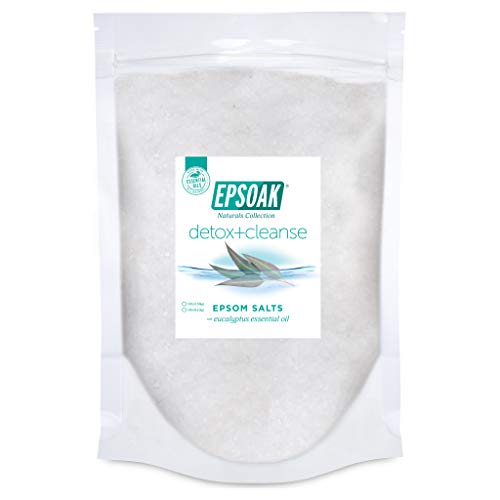 Английска сол Epsoak за детоксикация + прочистване на 19 паунда.