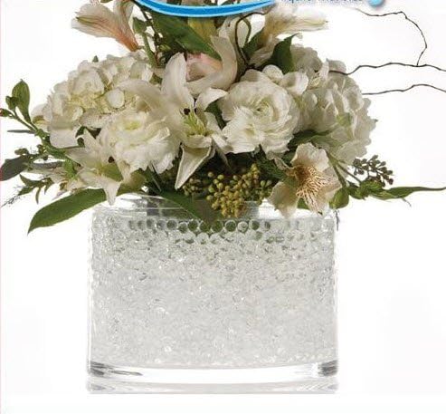 5 Х Водни Перли-ПРОЗРАЧЕН Пълнител за вашата сватба ваза-кула в центъра - 6 галона (опаковка по 8 унции)