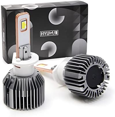 HYUGA LED U9S H1 7545 led Светлини 55 W, еквивалент на всяка площадка 200 W, халогенни фарове широка гама от 9-36 В 10000ЛМ 6500 К, бели, Сверхяркие за Нов вентилатор за охлаждане
