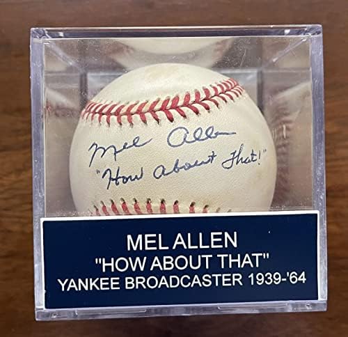 Мел Алън (ум. 1996) Подписа автограф какво ще кажете за това Официалната Американска лийг бейзбол (OAL) - JSA Full LOA