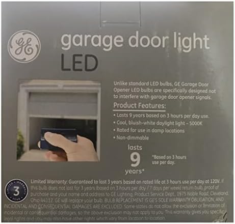 Led лампа дневна светлина GE Garage Light мощност 100 W EQ A19 (2 бр.)
